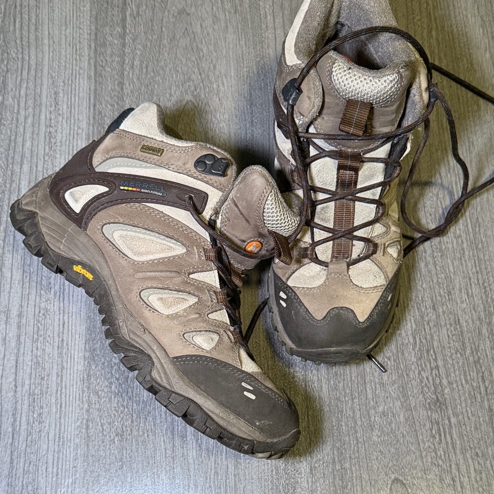 Merrell Brown and Tan Hiking Boots